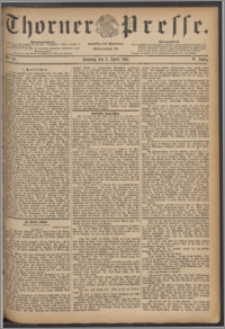Thorner Presse 1887, Jg. V, Nro. 79 + Beilage