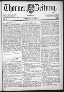 Thorner Zeitung 1882, Nro. 8