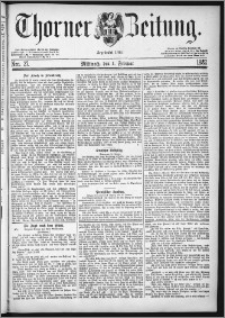 Thorner Zeitung 1882, Nro. 27