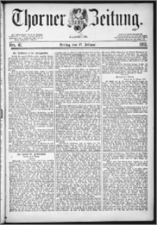 Thorner Zeitung 1882, Nro. 41