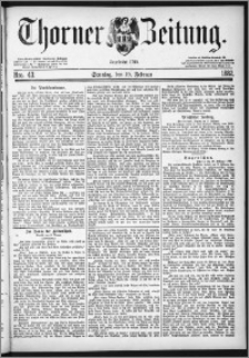 Thorner Zeitung 1882, Nro. 43 + Beilage