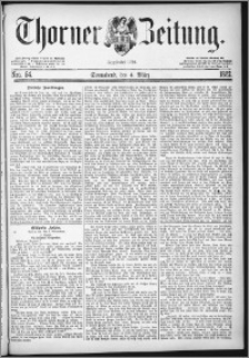 Thorner Zeitung 1882, Nro. 54