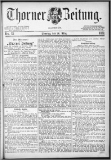 Thorner Zeitung 1882, Nro. 73 + Beilage
