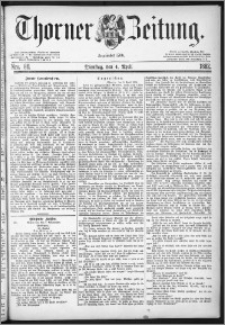 Thorner Zeitung 1882, Nro. 80