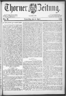 Thorner Zeitung 1882, Nro. 86