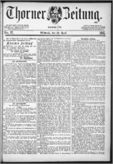 Thorner Zeitung 1882, Nro. 97