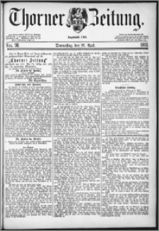 Thorner Zeitung 1882, Nro. 98