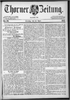 Thorner Zeitung 1882, Nro. 101
