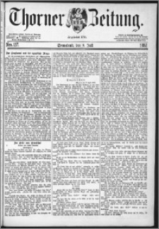 Thorner Zeitung 1882, Nro. 157