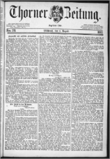 Thorner Zeitung 1882, Nro. 178
