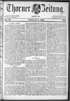 Thorner Zeitung 1882, Nro. 189