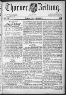 Thorner Zeitung 1882, Nro. 224 + Beilage