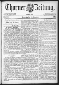 Thorner Zeitung 1882, Nro. 281