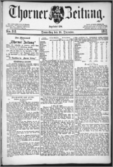 Thorner Zeitung 1882, Nro. 303