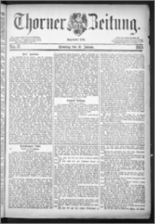 Thorner Zeitung 1883, Nro. 17 + Beilagenwerbung