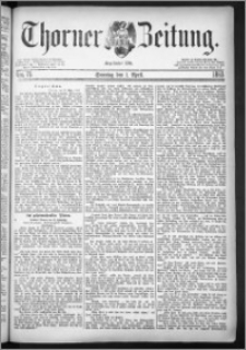 Thorner Zeitung 1883, Nro. 75 + Beilage