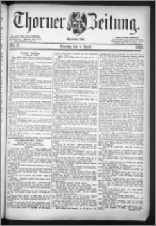 Thorner Zeitung 1883, Nro. 81 + Beilage