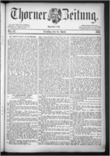 Thorner Zeitung 1883, Nro. 82