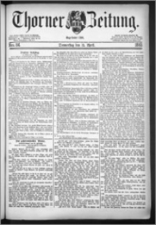 Thorner Zeitung 1883, Nro. 84