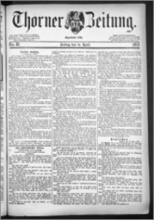 Thorner Zeitung 1883, Nro. 85