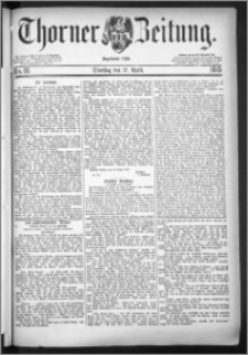 Thorner Zeitung 1883, Nro. 88