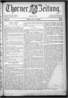 Thorner Zeitung 1883, Nro. 90 + Extra-Beilage
