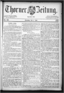 Thorner Zeitung 1883, Nro. 150 + Beilage