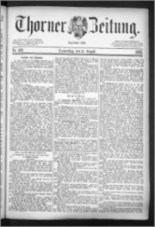 Thorner Zeitung 1883, Nro. 189