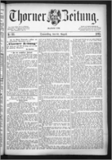Thorner Zeitung 1883, Nro. 195