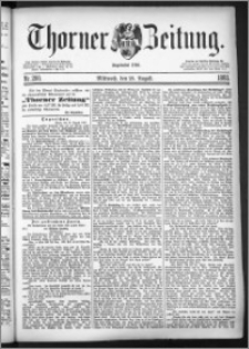 Thorner Zeitung 1883, Nro. 200