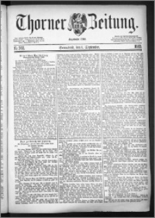 Thorner Zeitung 1883, Nro. 203
