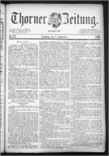 Thorner Zeitung 1883, Nro. 210