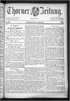 Thorner Zeitung 1883, Nro. 222 + Beilage