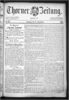 Thorner Zeitung 1883, Nro. 228 + Beilage