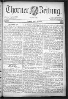 Thorner Zeitung 1883, Nro. 229 + Beilagenwerbung