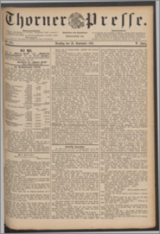 Thorner Presse 1887, Jg. V, Nro. 279