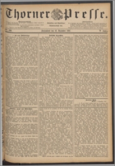Thorner Presse 1887, Jg. V, Nro. 289