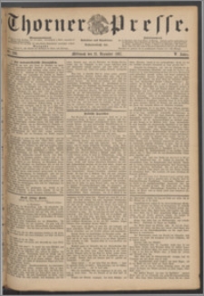 Thorner Presse 1887, Jg. V, Nro. 298 + Beilage, Extrablatt