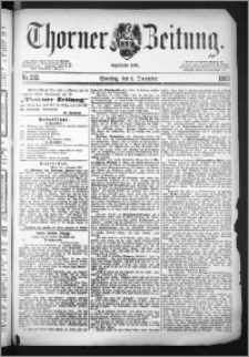 Thorner Zeitung 1883, Nro. 282 + Beilage