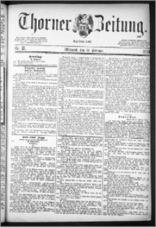 Thorner Zeitung 1884, Nro. 37