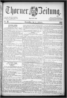 Thorner Zeitung 1884, Nro. 38