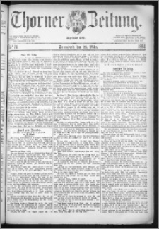 Thorner Zeitung 1884, Nro. 70