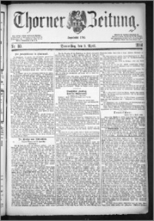 Thorner Zeitung 1884, Nro. 80