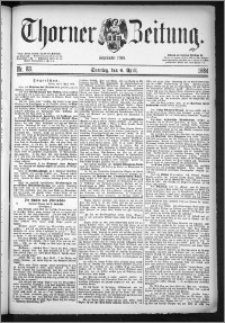 Thorner Zeitung 1884, Nro. 83 + Beilage