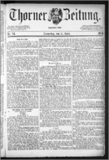 Thorner Zeitung 1884, Nro. 90