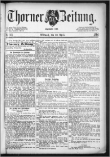 Thorner Zeitung 1884, Nro. 101