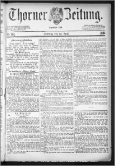 Thorner Zeitung 1884, Nro. 144 + Beilage