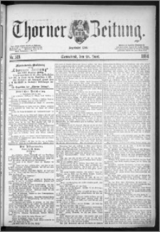 Thorner Zeitung 1884, Nro. 149