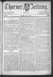 Thorner Zeitung 1884, Nro. 156 + Beilage