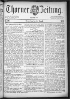 Thorner Zeitung 1884, Nro. 195